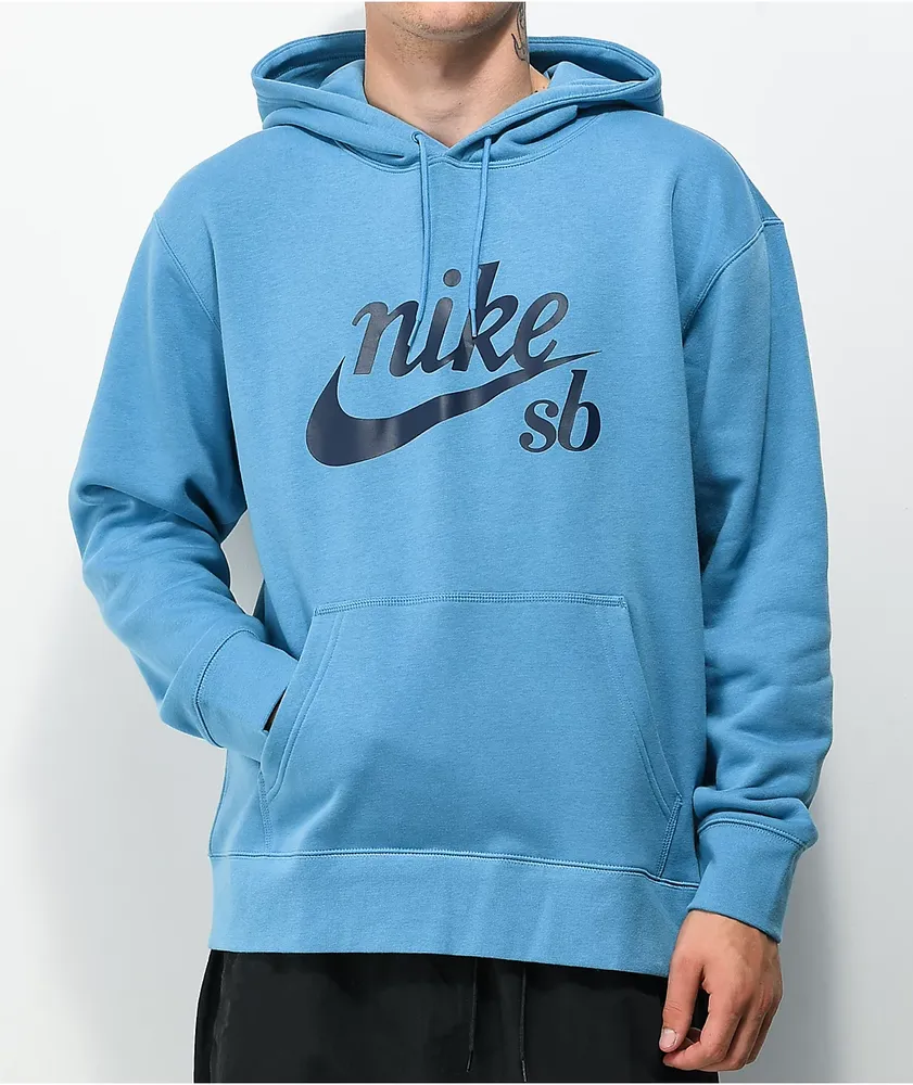 Nike sb light blue hoodie store
