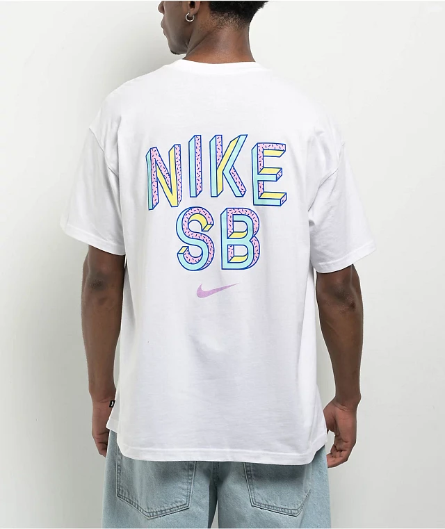 Nike SB Paint Cans White T-Shirt at Vancouver Mall in