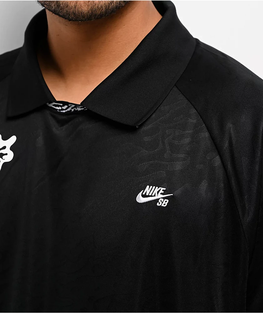 Nike SB Dri-FIT Jacquard Black Skate Jersey | MainPlace Mall