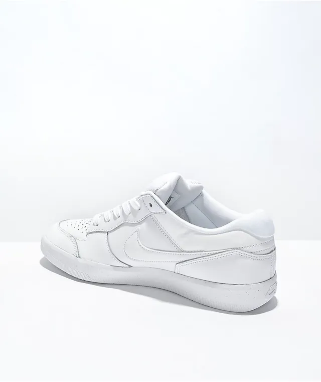Nike SB Force 58 Premium Leather White Skate Shoes Willowbrook