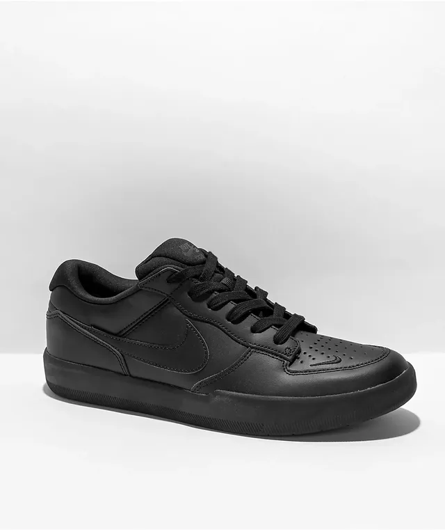 Nike SB Force 58 Prime Leather Black Skate Shoes | MainPlace Mall