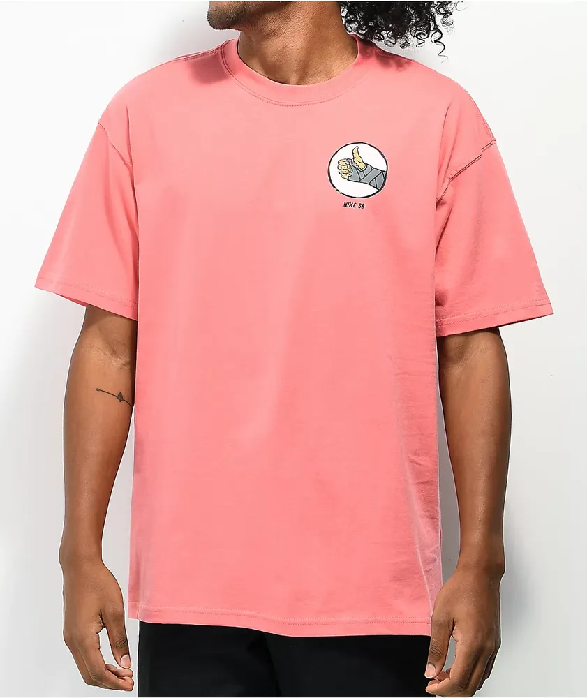 Pink nike sales sb shirt