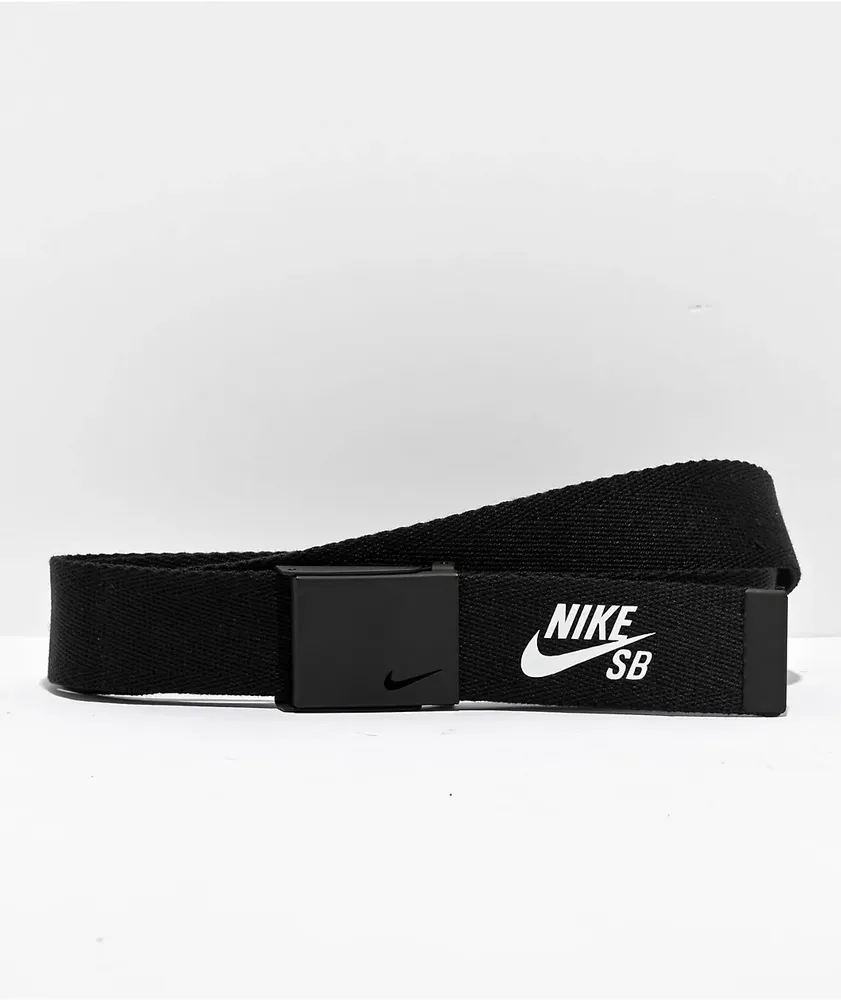Black online nike belt