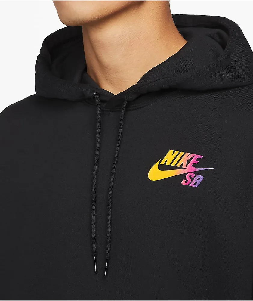 Nike sb black best sale hoodie