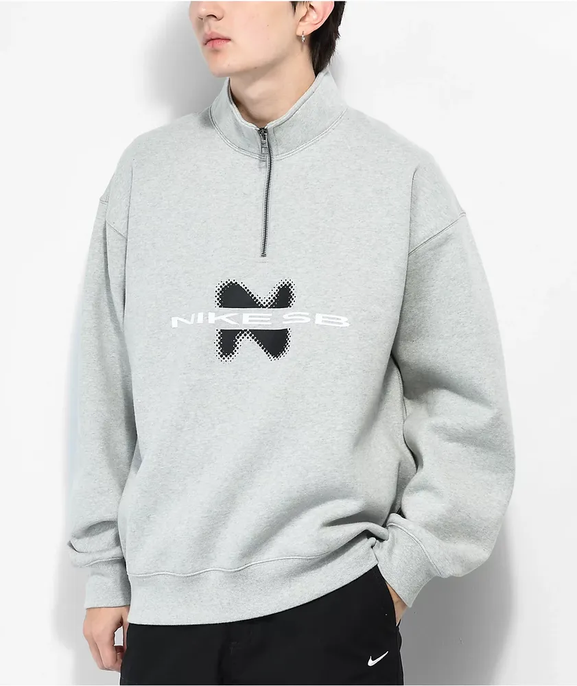 Nike SB GFX Grey Half Zip Sweater | CoolSprings Galleria