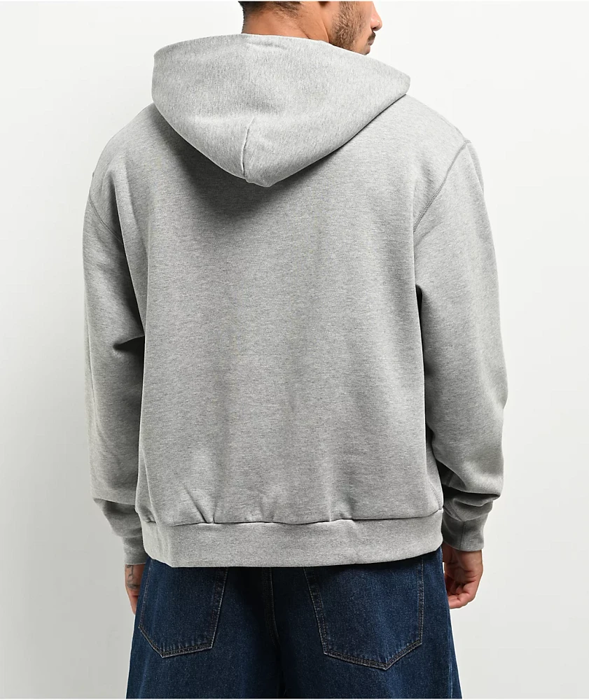 Nike grey marl hoodie top