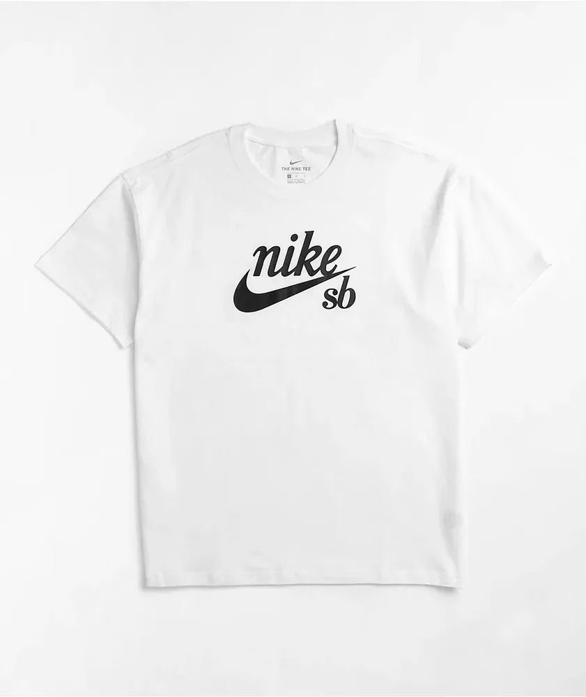 White nike sb shirt top