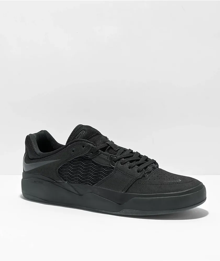 Nike SB Ishod Premium Black Skate Shoes | CoolSprings Galleria