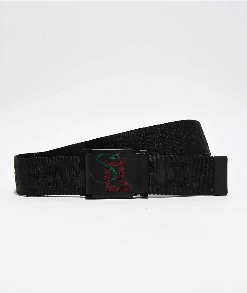 Nike SB Jacquard Black Web Belt | MainPlace Mall