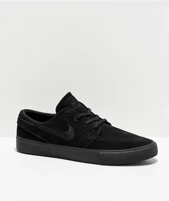 Nike sb janoski black suede skate shoes on sale