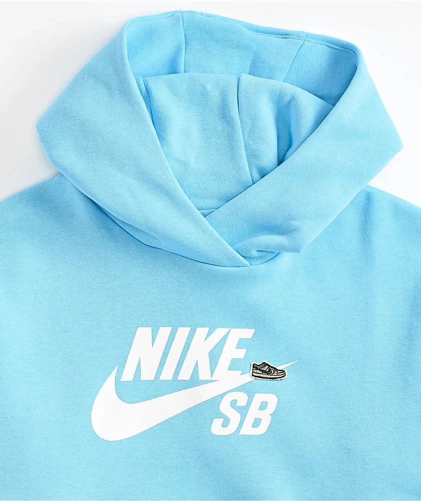 Nike SB Kids Icon Light Blue Hoodie | MainPlace Mall