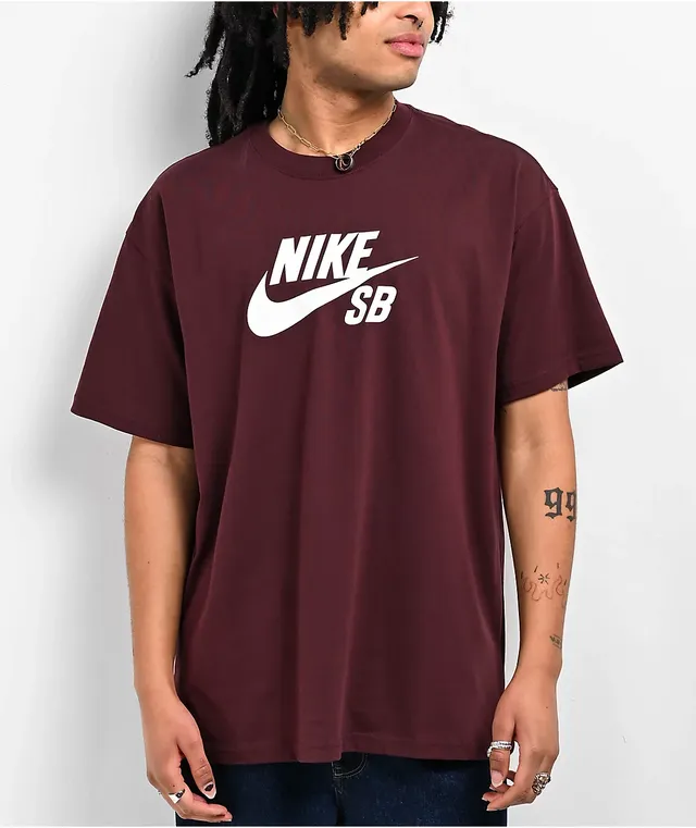 Nike burgundy shirt sale