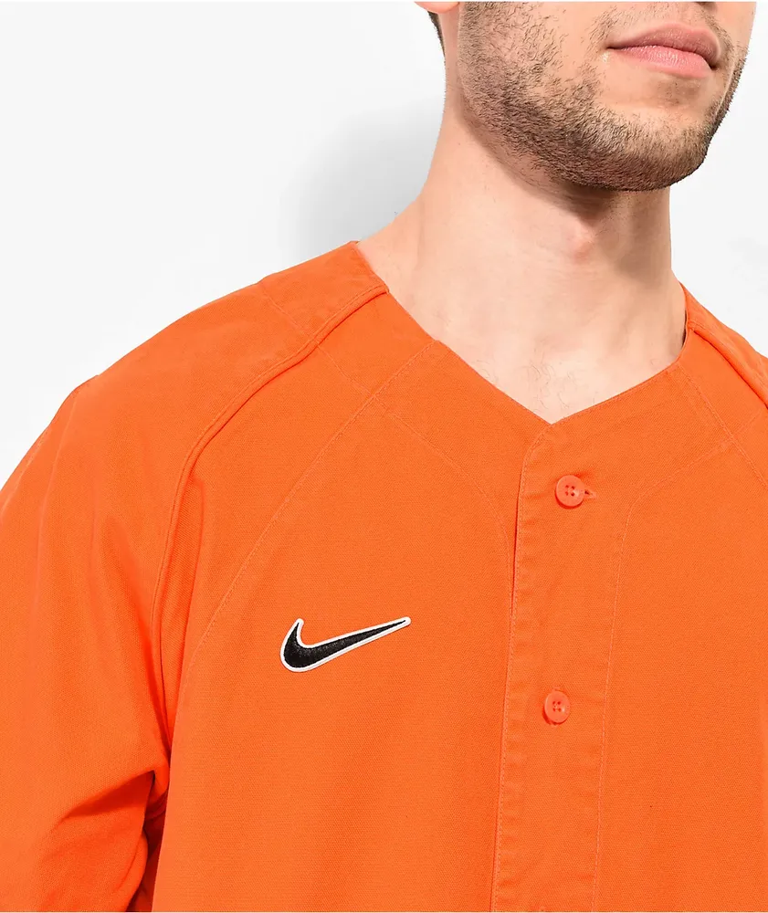 Nike SB Orange Baseball Jersey | MainPlace Mall