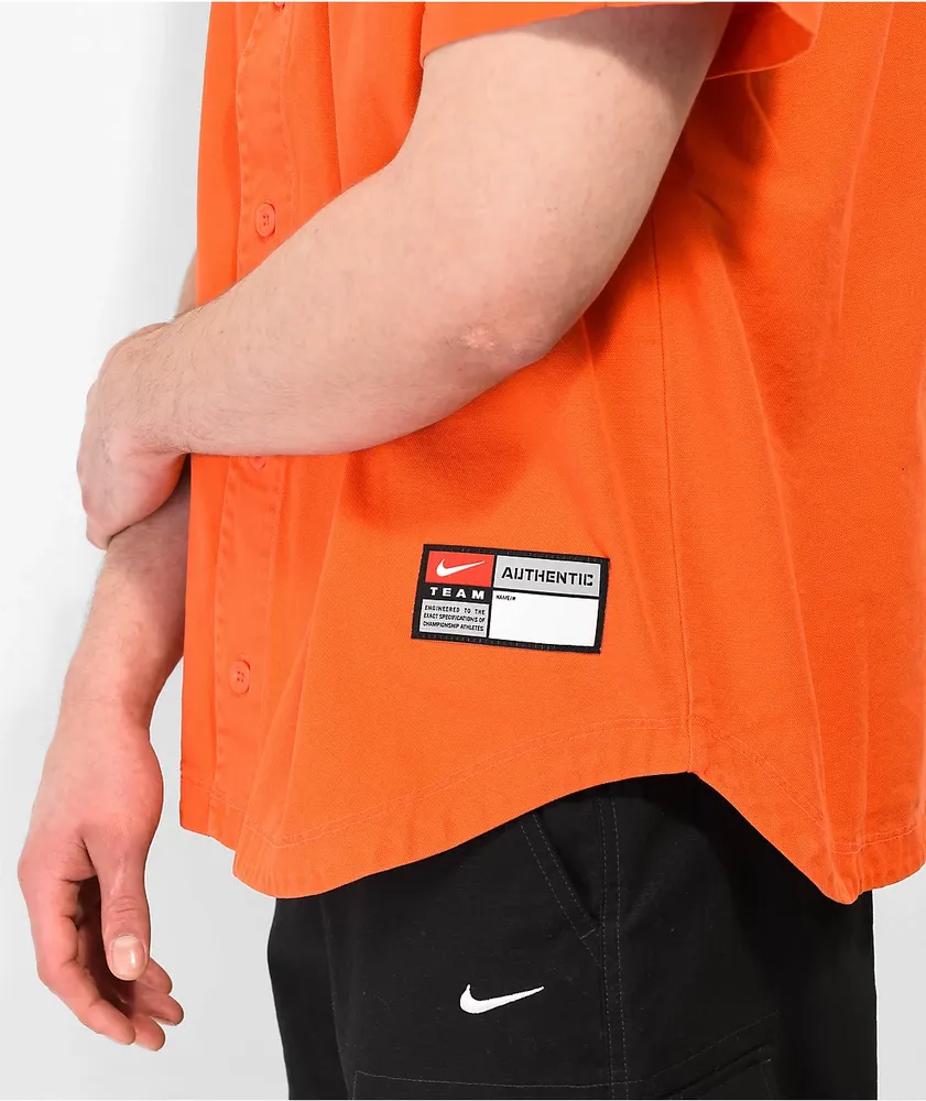 Nike SB Orange Baseball Jersey | MainPlace Mall