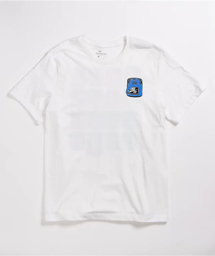 Nike SB Paint Cans Tシャツ 半袖 コットン White 送料込み Nike SB Paint Cans White T-Shirt | Zumiez