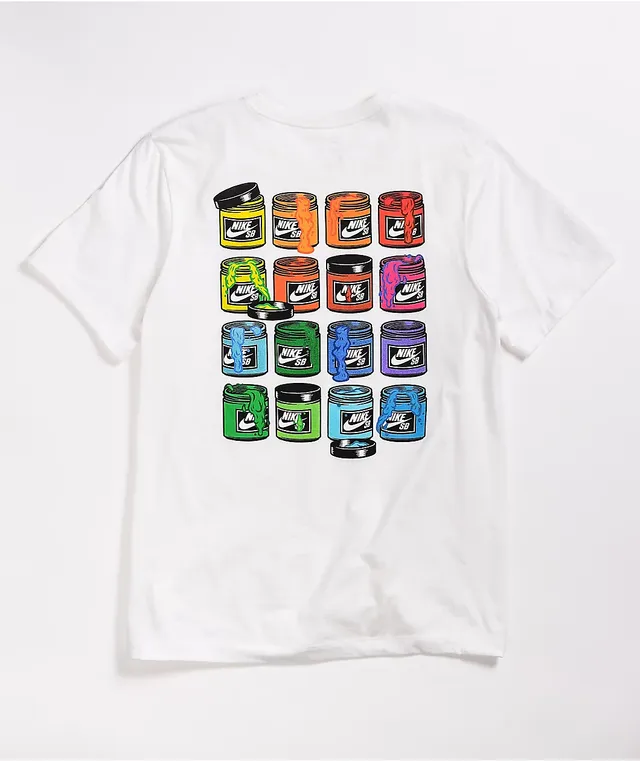 Nike SB Paint Cans Tシャツ 半袖 コットン White 送料込み ☆海外限定/即発可*NIKE SB*PAINT CANS Tシャツ/WHITE☆ (Nike/T