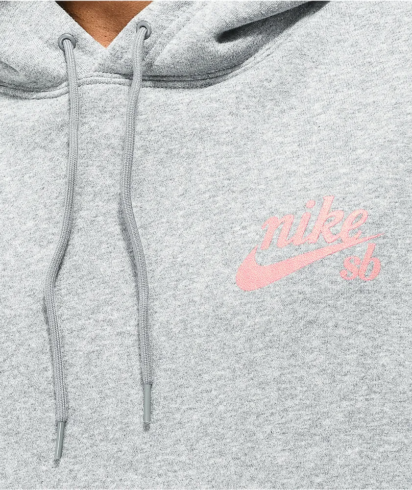 Nike SB Pink Dog Grey Hoodie Mall of America
