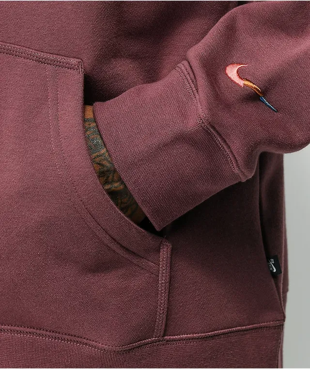 Maroon nike sb hoodie sale