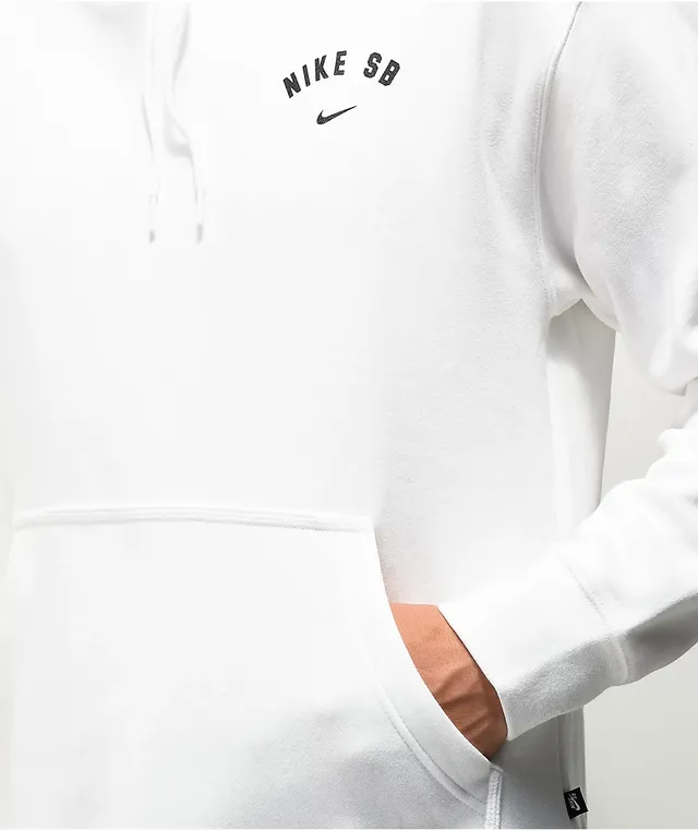 Nike sb white store hoodie