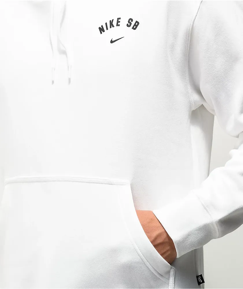 Nike sb white hoodie shop