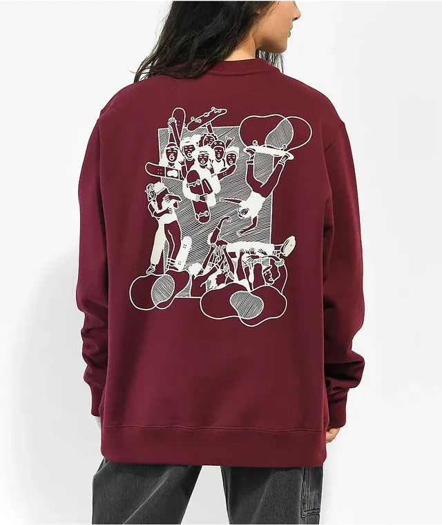 Nike maroon crew neck on sale