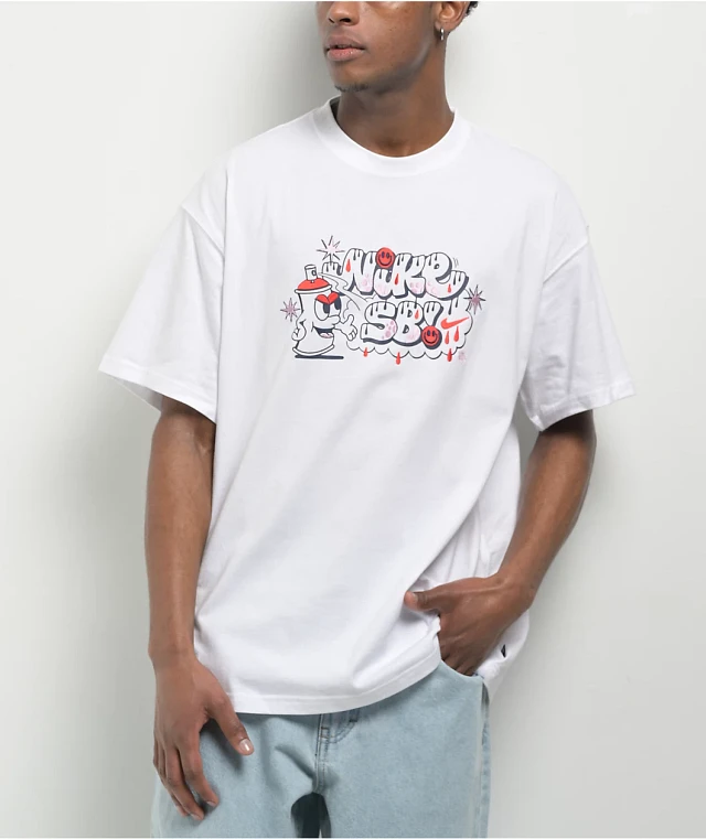 Nike SB Paint Cans Tシャツ 半袖 コットン White 送料込み Nike SB Paint Cans White T-Shirt at Mall of America® in