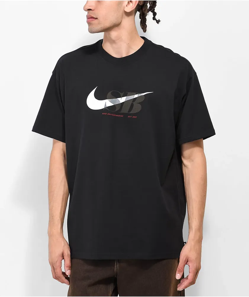 Nike crew neck centered swoosh best sale