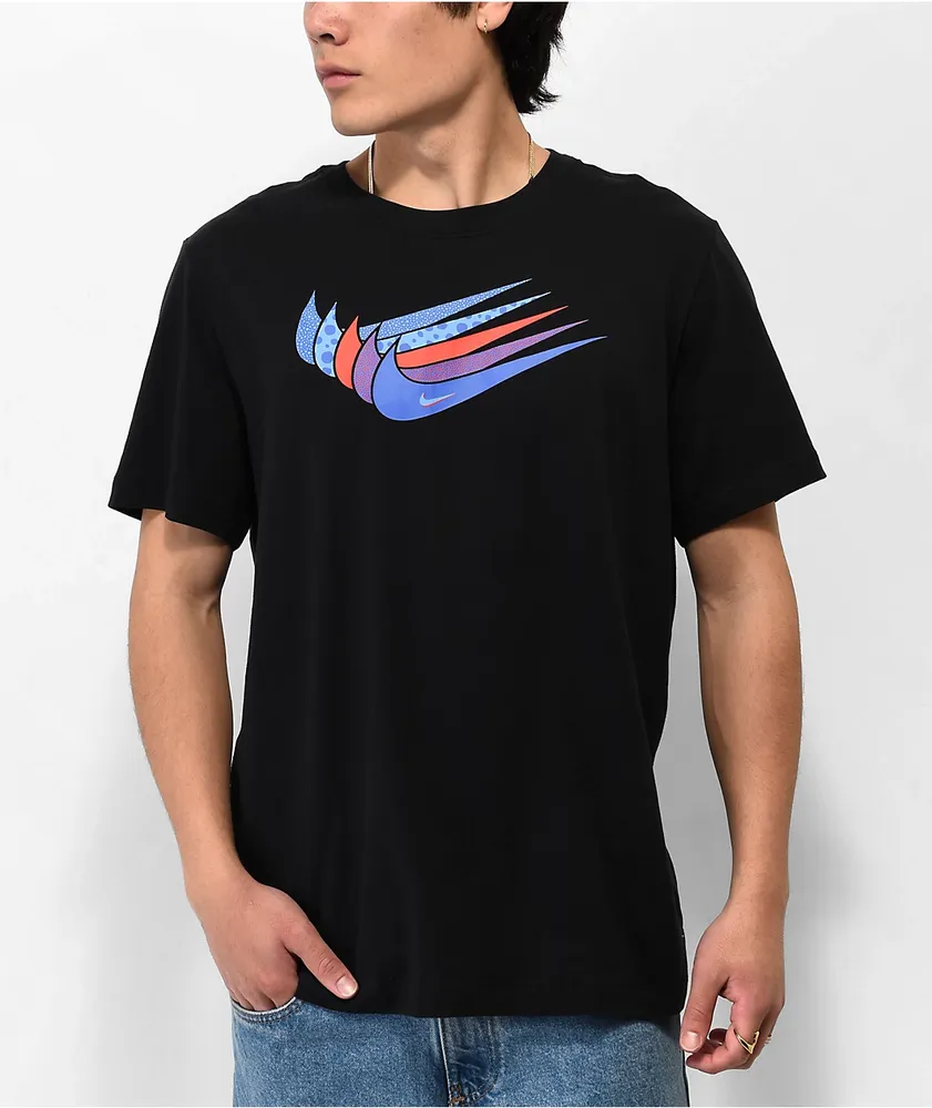 Nike large swoosh t shirt cheap
