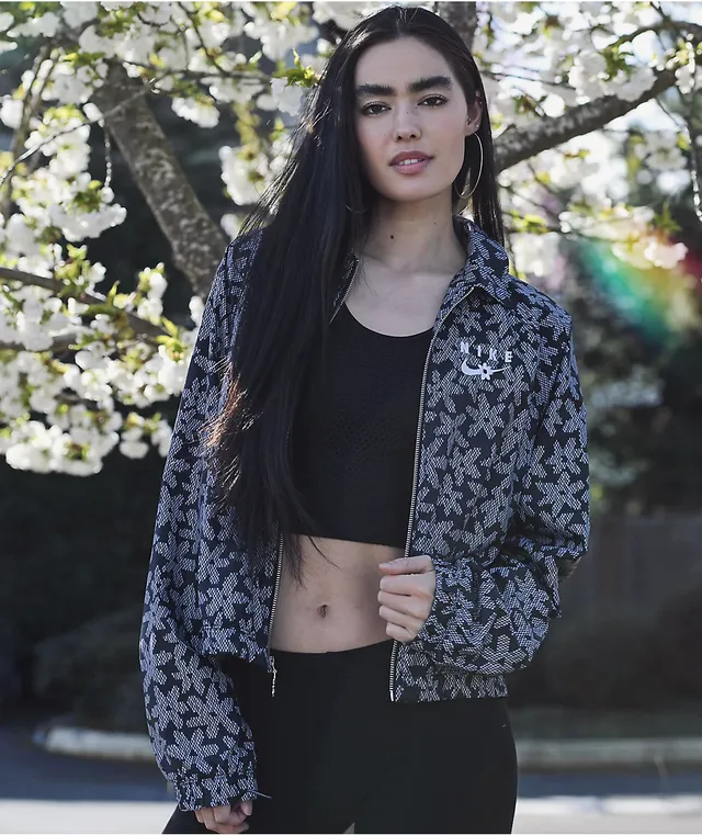Nike nsw hot sale crop hoodie aop