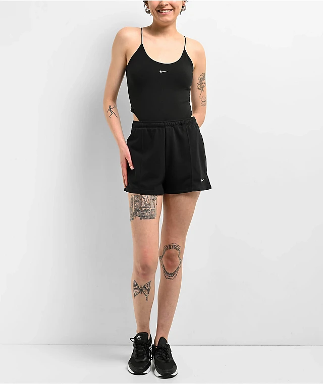 Nike Sportswear Chill Knit Black Cami Bodysuit | Connecticut Nike Sportswear Chill Knit Black Cami Bodysuit | Connecticut