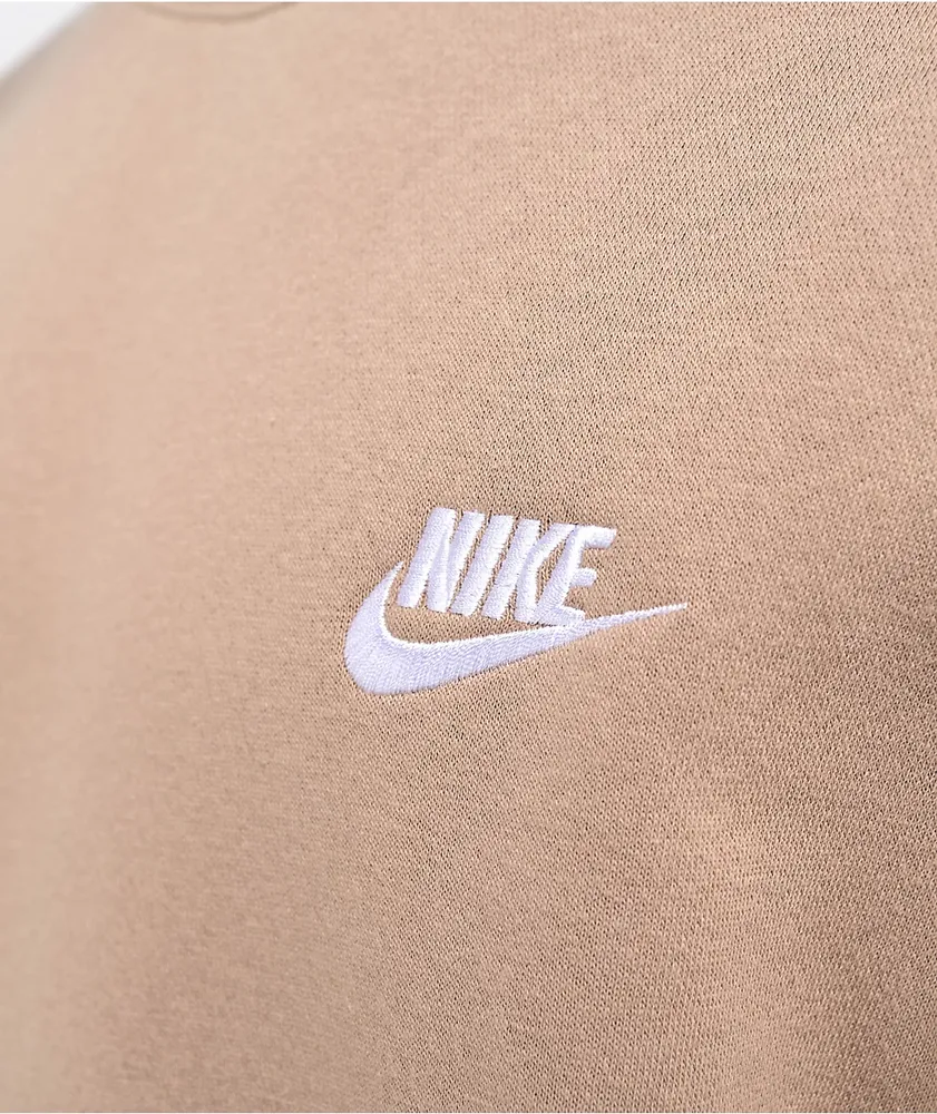 Khaki nike sweatshirt sales