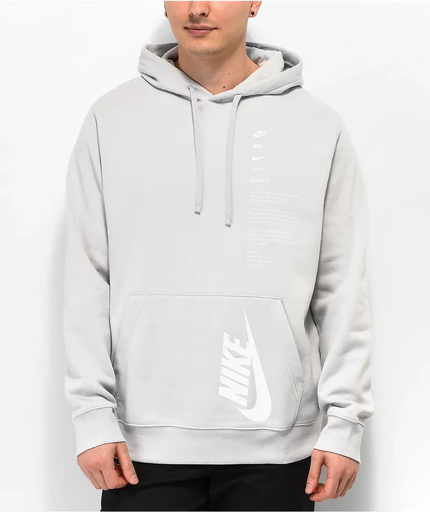 Nike club online hoodie gris