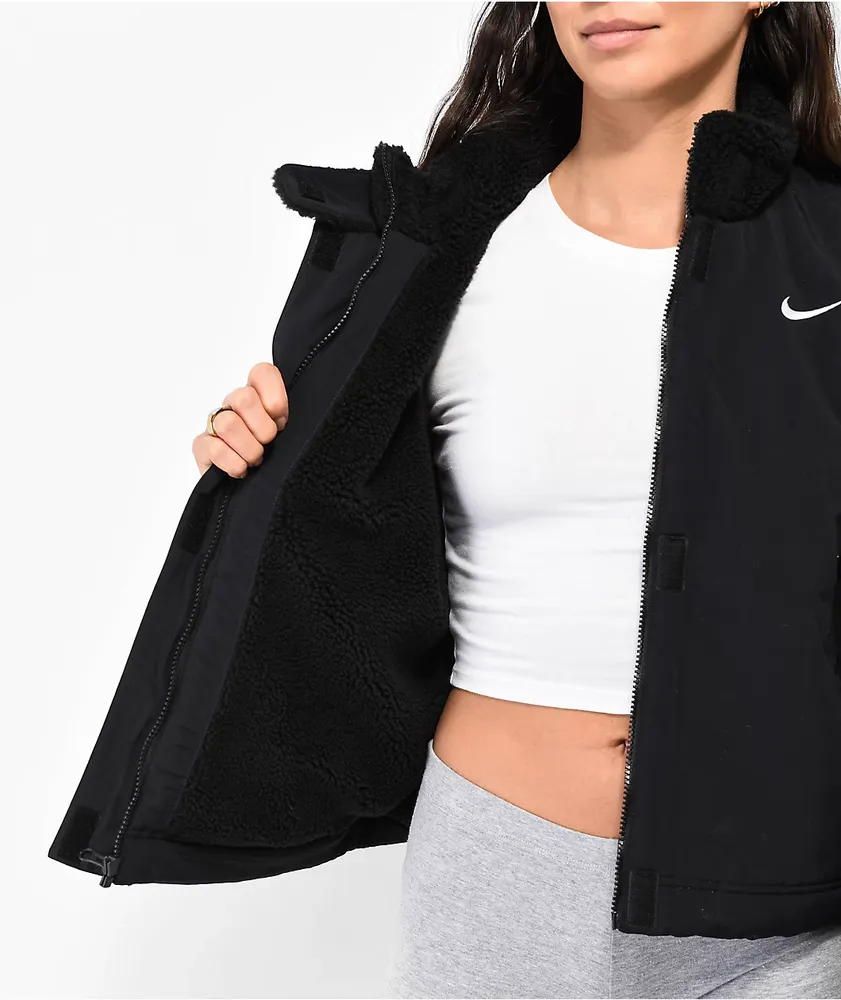 Nike fleece lined jacket store