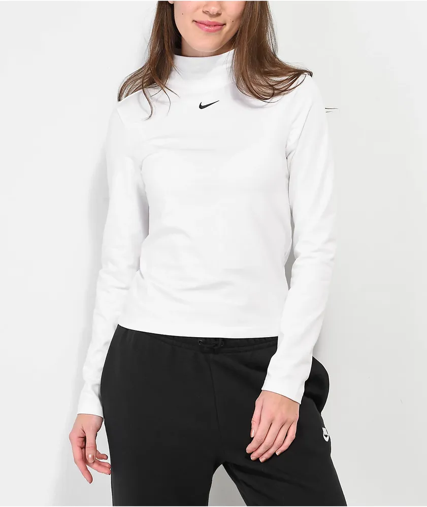 Nike mock turtleneck clearance long sleeve cotton