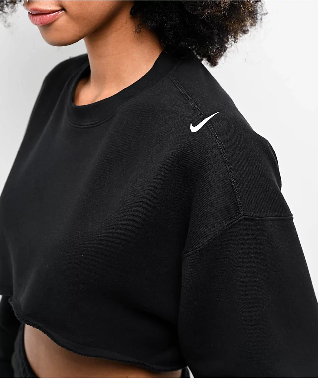 Nike Sportswear French Terry Black Oversized Shrug Nike Sportswear French Terry Black Oversized Shrug