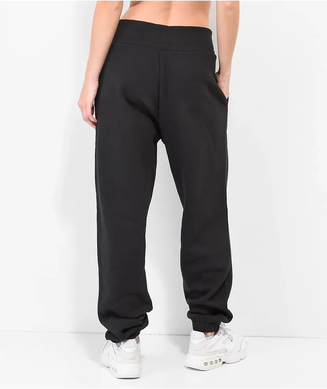 Black high rise 2025 sweatpants