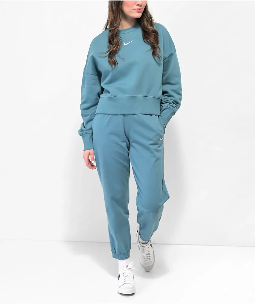 Nike Sportswear Phoenix Blue Crewneck Sweatshirt | St. Laurent