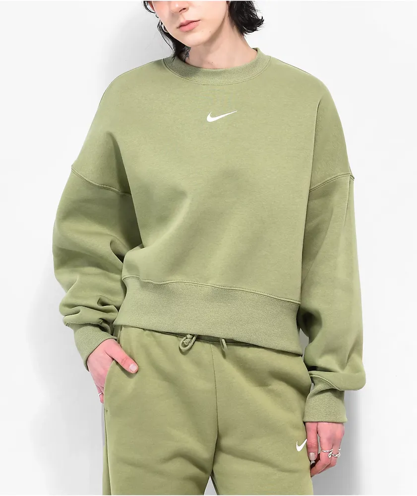 Nike green crew neck new arrivals