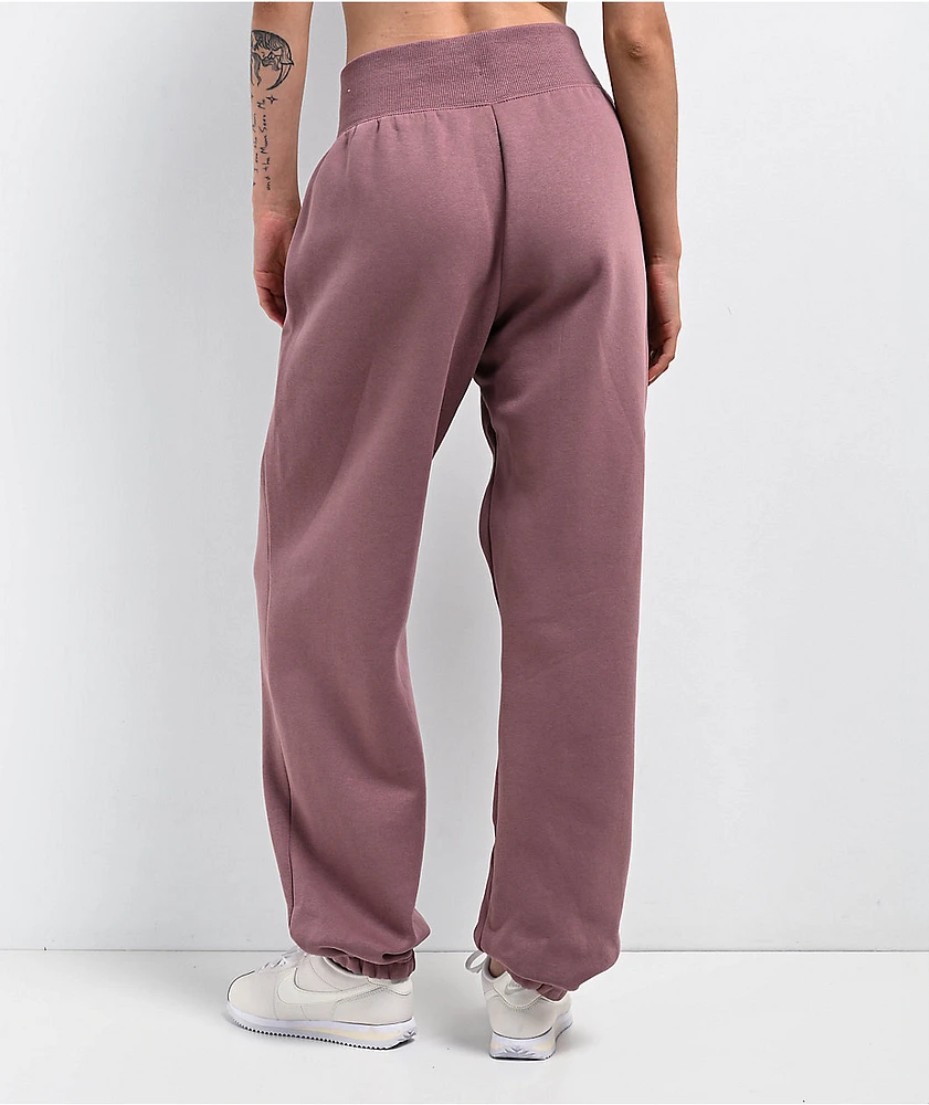 Nike Sportswear Phoenix Fleece Smokey Mauve High Waisted