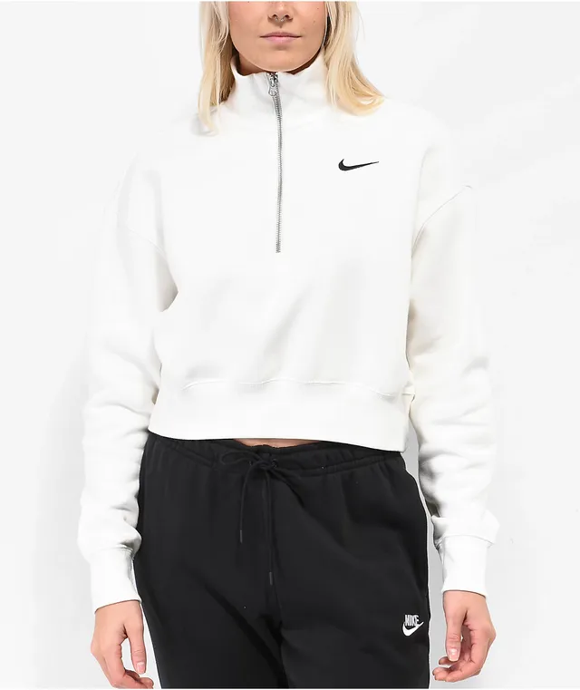 Nike crop half zip outlet