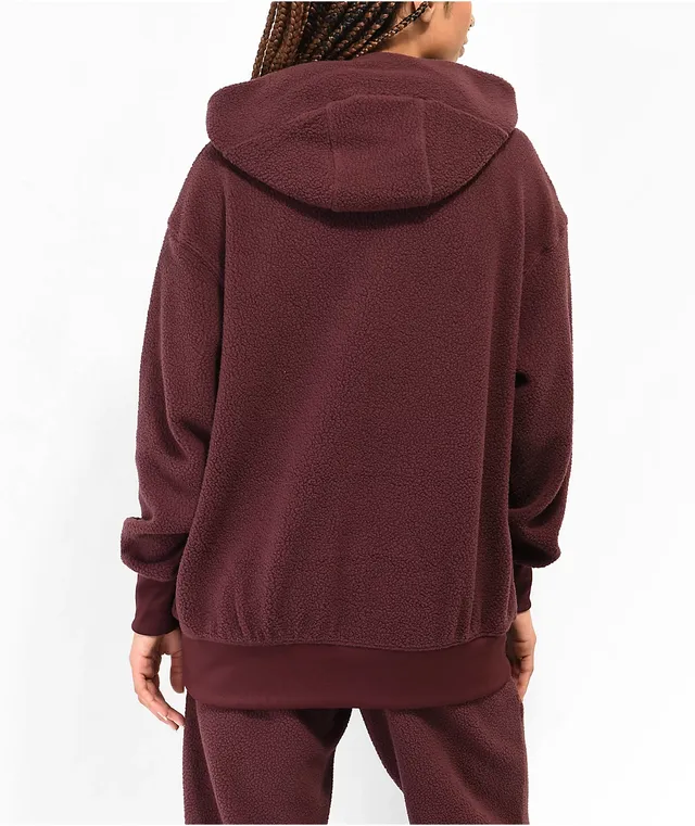 Nike Sportswear Plush Burgundy Crush Hoodie CoolSprings Galleria