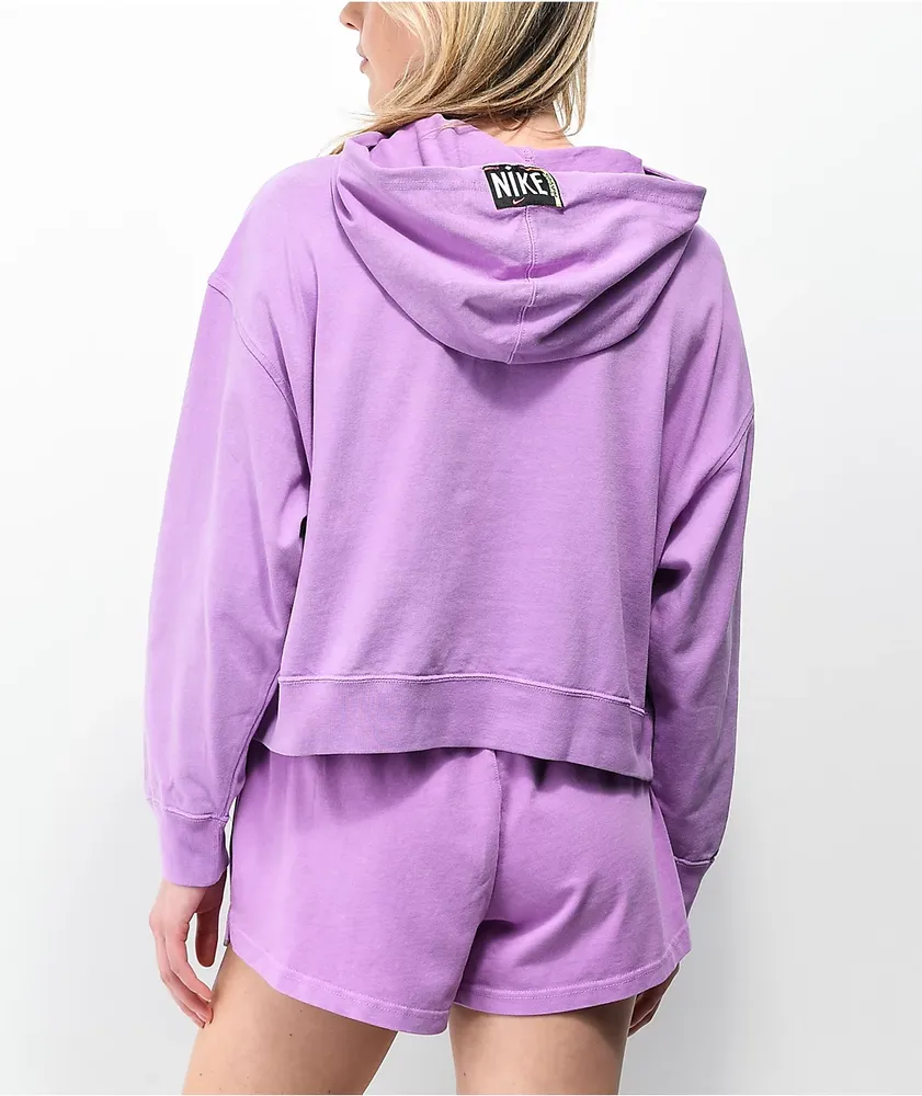 Purple washed hoodie shop