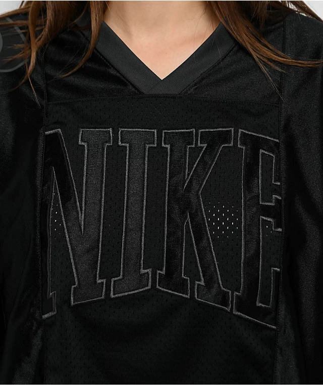 Nike Sportswear Street Black Crop Football Jersey at Hamilton