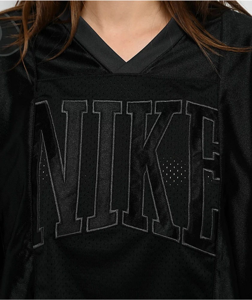Nike Sportswear Street Black Crop Football Jersey at Hamilton