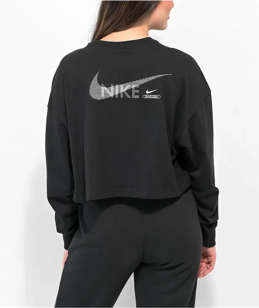 Nike sportswear swoosh long sleeve top hot sale