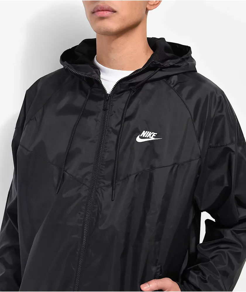 Nike jacket windrunner black clearance