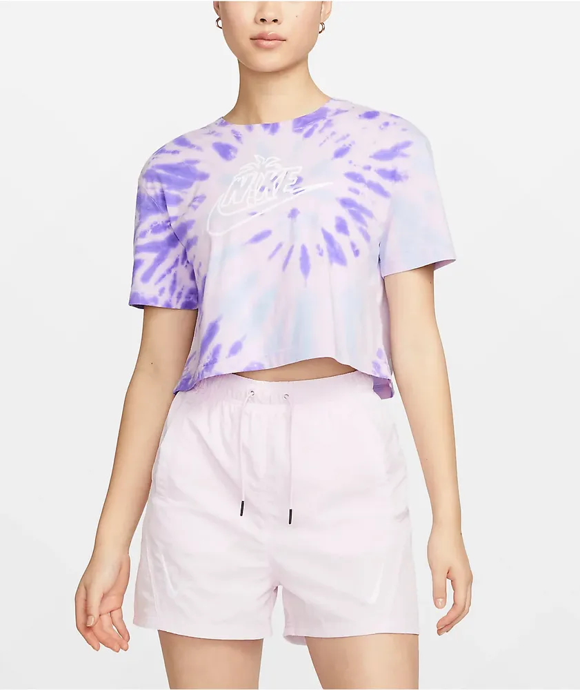 Purple tie dye nike shirt store