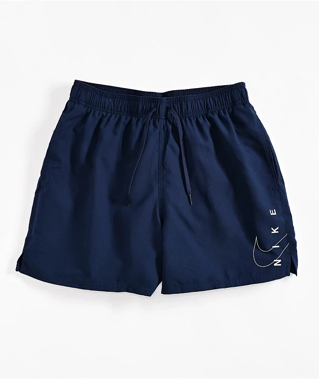 Nike navy swim shorts clearance