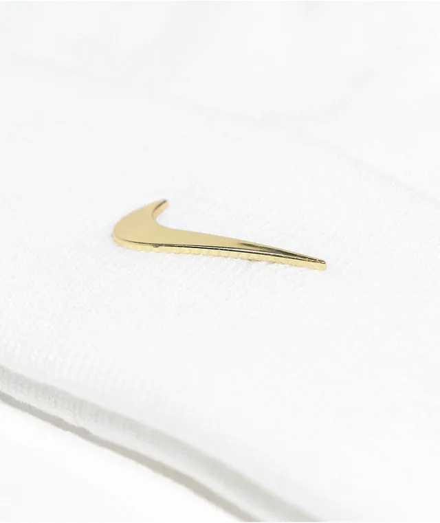 Nike Swoosh Sail White Beanie Pueblo Mall