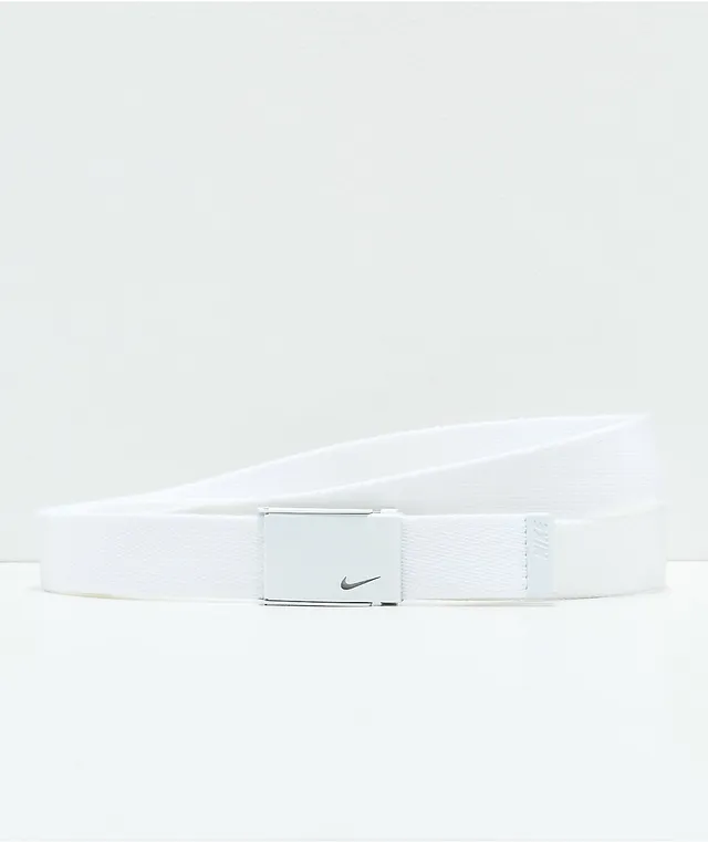 Nike Tech Essentials White Web Belt CoolSprings Galleria